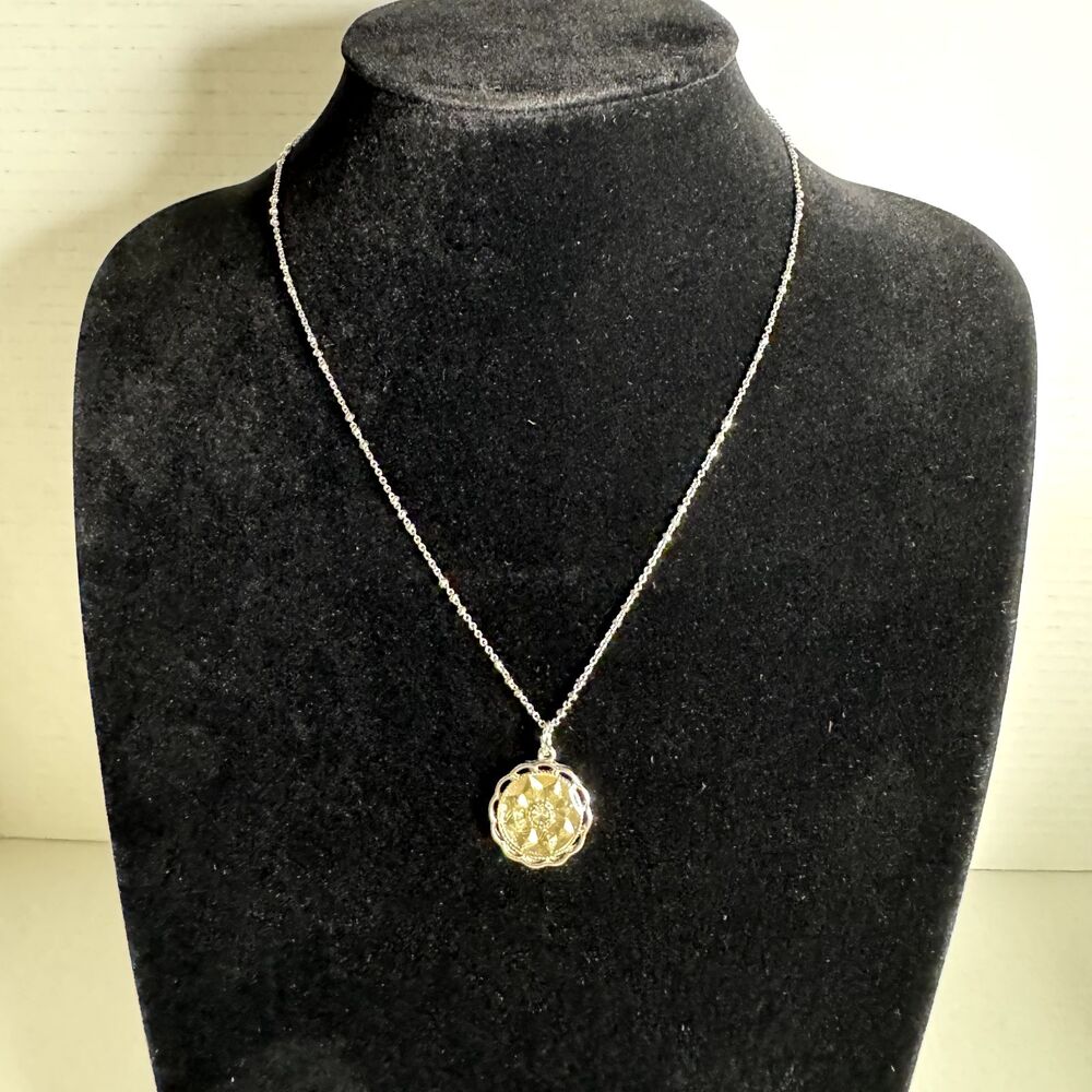 Lia Sophia Jewelry Fascination Necklace in Silver Retired Retail $42